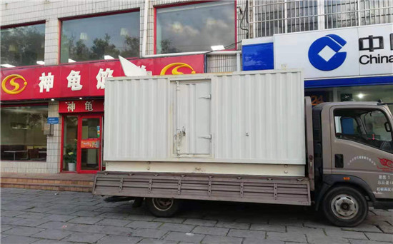 青松乡出租发电机施工案例